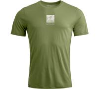 Ortovox - Ropa de senderismo - 120 Cool Tec Abstract T-shirt M Wild Herbs de Lana - Talla XL - Verde Verde XL