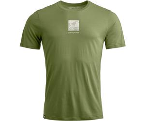 Ortovox - Ropa de senderismo - 120 Cool Tec Abstract T-shirt M Wild Herbs de Lana - Talla XL - Verde Verde XL