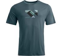 Ortovox - Ropa de senderismo - 140 Cool Landscape T-shirt M Dark Arctic Grey de Lana - Talla M - Gris Gris M