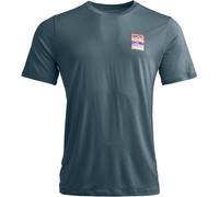 Ortovox - Ropa de senderismo - 140 Cool Mtn Gradient T-shirt M Dark Arctic Grey de Lana - Talla M - Gris Gris M