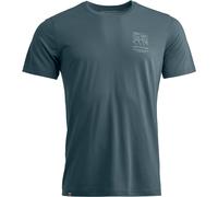 Ortovox - Ropa de senderismo - 150 Cool Mountain Mission T-shirt M Dark Arctic Grey de Lana - Talla M - Gris Gris M
