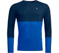 Ortovox - Ropa interior térmica - 185 Rock'N'Wool LS M Deep Ocean de Lana - Talla L - Azul Azul L