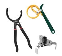 Ortviai 3 Pcs Llave Filtro Aceite - Llave de Correa y Tres Mordazas Para Coches Pequeños, Camiones y Equipos Agrícolas