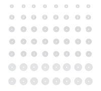 Ortviai Wildfleisch - Lote de 120 discos perforados de silicona para piercing, 1,2 mm/1,6 mm, transparentes de tamaño mixto, discos para piercings de impacto, M, Silicona, no.