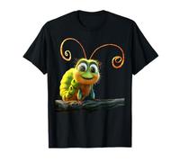Oruga Orugas Divertidas Metamorfosis Verde Dulce Oruga Camiseta