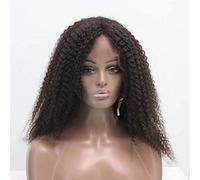 Oruga Pequeña Africana De Encaje Frontal En Los Hombros Medios Y Largos, Esponjosa, Tejida A Mano, Cabello Real, Seda, Para Todas Las Estaciones, Conjunto De Peluca Femenina (Tamaño: 24 ") (22)