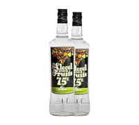Orujo Antonio Nadal Aguardiente Alcool pour Fruits Caimán 75º Botella Misil 1 L (Caja de 2 Botella Misil de 1 L)