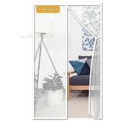 Orumrud Mosquitera Magnética Para Puertas 120x220 cm, Mosquitera Puerta Magnética Protección Contra Insectos Cortina Mosquitera para Puerta del Balcón, Sala de Estar, Reforzada Fibra de vidrio, Blanco