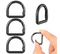 Oruola 5 anillos en D para bolso, anillos en D de aleación de zinc, ganchos de resorte, 2,8 x 3 cm, llavero de anillo en D, accesorios para hacer bolsos, correa de repuesto para mochila, bolso de mano