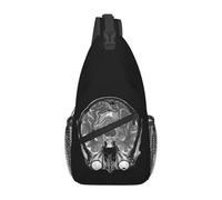 ORURYRTW MRI of The Brain Bolsa de Pecho Hombres Sling Crossbody Backpack Chest Bag Traveling, Hiking Daypack, Bolso de Hombro