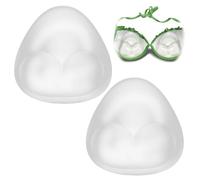 ORUZA 1 par de almohadillas de silicona antideslizantes para sujetador, reutilizables, triángulos, almohadillas de silicona para sujetadores, bikini, bañadores, ligueros, transparente, Talla única