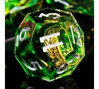 ORUZA DND Juego de dados El Señor de los Anillos, 7 Unidades Poliédrico DND Dados Borde Afilado D&D Dados para Dungeons y Dragons Pathfinder RPG MTG Juego de Rol Dados