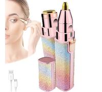 Orvanna Precision Eccidentale e Terrimero del viso, Spettaio da donna 2 in 1 Dispositivo per la depilazione del viso, rimuovi senza sforzo i peli del viso e modella le sopracciglia (Colorful)