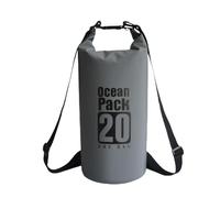 Orvifuly Mochila impermeable flotante de 5L/10L/20L, saco enrollable para kayak, rafting, canotaje, natación, camping, senderismo, playa, pesca (gris, 20 L)