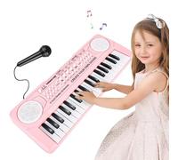 Orvyna Piano Infantil 37 Teclas,Teclado Electrónico Piano con Micrófono,Multifunción Portátiles Piano Electrico Infantil Juguete, Organo Electronico Niños Educativa Regalo Piano para Niños 3-6 Años