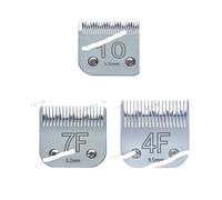 ORWXLIUDI Cuchilla de Acero A5 4F+5F+7F+10，Compatible con Oster | Compatible con Heiniger Cortadora，Kit de Cuchillas de Afeitadora de Cabello Afilada de Repuesto Profesional(10 7F 4F)