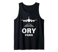 ORY Aeropuerto París, Francia Avión aterrizando en Pista Camiseta sin Mangas