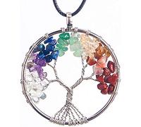 ORYCOOL Collar de árbol de la Vida con Colgante de Amatista Chakra Energy Stone, Regalo de San Valentín, para Novia, Esposa, Hermana, joyería