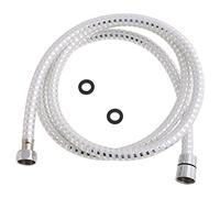 Oryx 4040294 Flexo Ducha PVC Blanco/Plata 2,00 metros