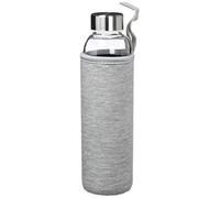 ORYX Botella Agua Cristal 550 ml. Funda Neopreno con Asa. Sin BPA