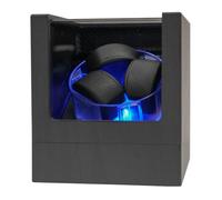 Oryx - Caja de reloj giratoria para 3 relojes automáticos, caja de visualización giratoria, Negro Nuez (Black Walnut), Lujo