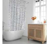 ORYX Cortina Ducha Matrix Azul 180x200 cm. Impermeable