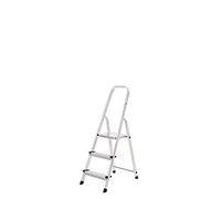 Oryx Escalera Aluminio 3 Peldaños Plegable, Uso doméstico, Antideslizante, Ligera y Resistente