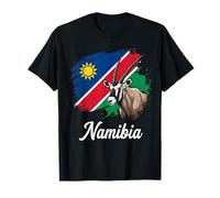 Oryx Gemsbok - Bandera de Namibia con diseño de Fauna Africana Camiseta