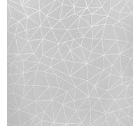 ORYX Mantel Hule Geometrico Gris Impermeable Antimanchas PVC Ø 140 cm. Uso Interior y Exterior