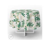 ORYX Mantel Hule Impermeable Antimanchas Primavera PVC Ø 140 cm. Recortable Uso Interior y Exterior