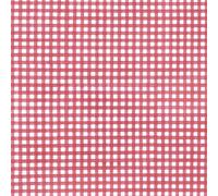 ORYX Mantel Hule Rectangular Cuadros Rojos. Impermeable Antimanchas PVC 140 cm. x 20 Metros. Rollo Recortable. Interior y Exterior