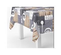 ORYX Mantel Hule Rectangular Cuisin. Impermeable Antimanchas PVC 140 cm. x 20 Metros. Rollo Recortable. Interior y Exterior