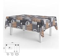 ORYX Mantel Hule Rectangular Cuisin Impermeable Antimanchas PVC 140 x 250 cm. Recortable Uso Interior y Exterior