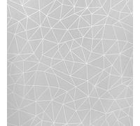 ORYX Mantel Hule Rectangular Geometrico Gris. Impermeable Antimanchas PVC 140 cm. x 20 Metros. Rollo Recortable. Interior y Exterior