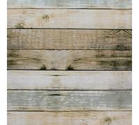 ORYX Mantel Hule Redondo Tablones Madera Impermeable Antimanchas PVC Ø 140 cm. Uso Interior y Exterior