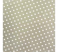 ORYX Mantel Hule Redondo Topos Beige Impermeable Antimanchas PVC Ø140 cm. Uso Interior y Exterior