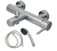 ORYX Monomando Bañera/Ducha"Dresde" Con Con Flexo y Maneral Cartucho Ceramico Ø 35 mm.