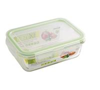 ORYX Recipiente Hermetico Cristal Rectangular 1200 ml. 20.4 x 15.4 x 7 (alt) cm.