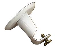 ORYX Soporte Barra 12 mm.Ø Blanco Techo Redondo