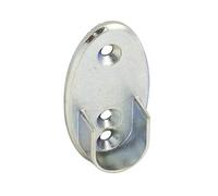 Soporte Lateral Oval Zincado Lateral Ø 16 mm.