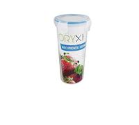 ORYX Vaso Recipiente Hermetico Medidor Plastico Redondo 600 ml. Ø 9x18.5 (Alt.) cm.