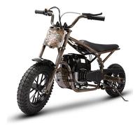 ORYXEARTH Mini Moto Niño 37,7 CC, Moto todoterreno 2 ruedas para exterior, Motor gasolina de alto rendimiento, neumáticos anchos Off-Road, velocidad 25 km/h, adecuada para 14 años