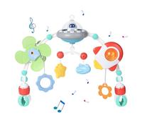 Orzbow Arco de Juguete Carro Bebe, Juguete Musical Bebe con Caja de Música de Volumen Ajustable, Juguete Cuna Sensoriales Musical Plegable para Bebés para Niños y Niñas de 3 6 9 12 Meses