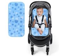 Orzbow Colchoneta Silla Paseo Universal, Grande Gel Colchoneta Refrigerante Carro para Enfriamiento Rápido, Cómodas Funda Refrigerante para Silla Coche 1/2/3, Fácil de Instalar & Limpiar, Azul