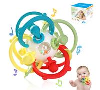 Orzbow Juguetes Bebes 0 3 6 12 Meses,Juguetes Montessori Bebes 1 Años,Juguetes Niños 1 Años Educativos,Mordedor Bebe Refrigerante Pelotas Bolas Sensoriales Bebe Sonajeros Bebes 6-12 Meses,Verde