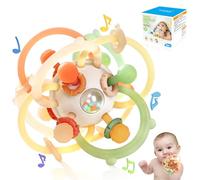 Orzbow Juguetes Bebes 3 6 12 Meses,Juguetes Montessori Bebes 1 Años,Juguetes Niños 1 Años Educativos,Mordedor Bebe Refrigerante Pelotas Bolas Sensoriales Bebe Sonajeros Bebes 3-12 Meses,Caqui