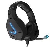 Orzly Auriculares Gaming Compatible con PS5, PS4, PC, Xbox, Nintendo Switch, con microfono, Sonido Premiun RGB Luz LED, cancelación de Ruido - Hornet RXH -20 Abyss Edicion