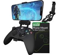 Orzly Clip de juego móvil para controlador Xbox Series X, soporte de teléfono para controlador, abrazadera ajustable para teléfono compatible con Series X|S, One S, Xbox One X- Carbon Black
