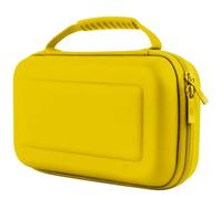Orzly Estuche de Transporte Compatible con Switch y New Switch OLED Console - Amarillo Estuche Protector Duro portátil de Viaje Estuche con Bols