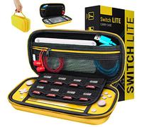 Orzly Funda para Nintendo Switch Lite - Estuche Protector rigida, para Llevar Nueva Switch Lite Consola (2019) y Sus Juegos y Accesorios - Amarillo
